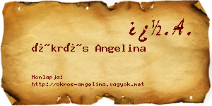 Ökrös Angelina névjegykártya